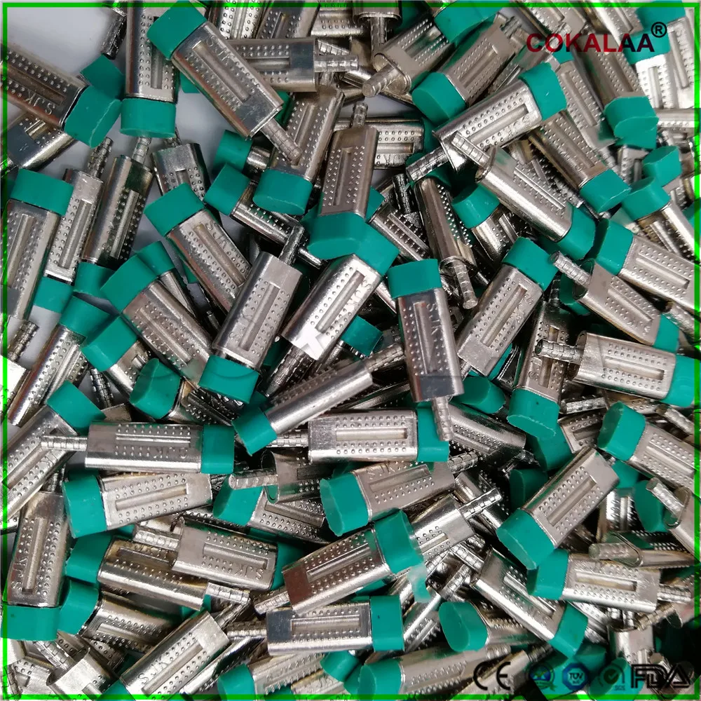 

500 pcs Dental Lab Stone Model Work Use Double Twin Master Pins with Sleeves with Pindex Dental Lab Dowel Pin