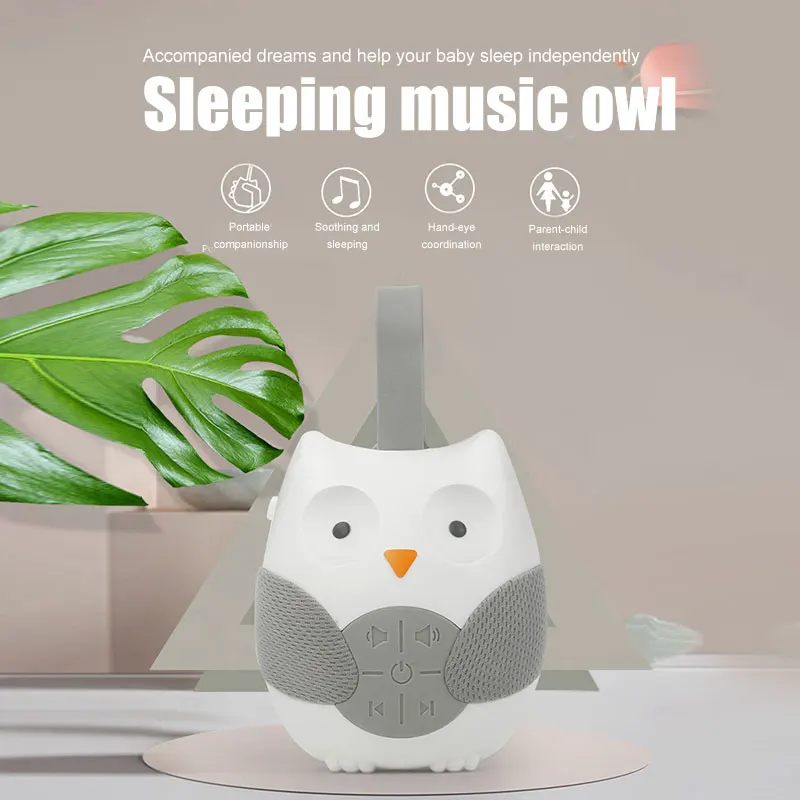 

Portable Baby Soother Music Player Owl Shaped Hanging Stroller Sleeping Comfort Early Education Toy LAD-sale