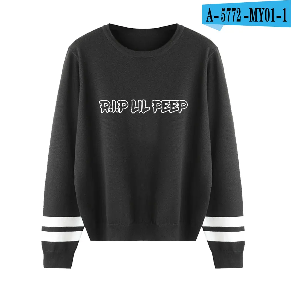 Модный бренд Лидер продаж lil peep свитер для мужчин/женщин Модный классический Harajuku стиль принт lil peep свитер Повседневный пуловер Streetwe - Цвет: black