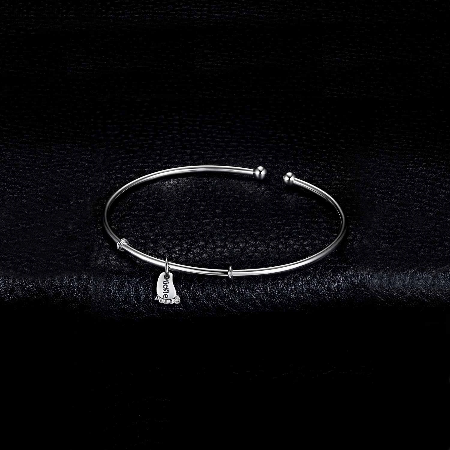 Foot Love Bracelet Silver Bracelet Charm Bracelet Cuff Bangles 925 Sterling Silver Bracelets For Women Silver 925 Jewelry Making