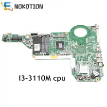 NOKOTION 729843-501 729843-001 аккумулятор большой емкости DAR62CMB6A0 материнская плата для ноутбука hp Pavilion 15 17 15-E 17-E SR0N2 I3-3110M бортовой HM76 DDR3
