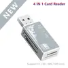 All In One Card Reader USB 2.0 SD Card Reader Adapter Support TF CF SD Mini SD SDHC MMC MS ► Photo 2/6