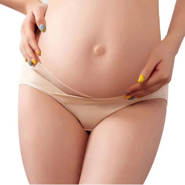 Хлопковые трусики для беременных с низкой талией, нижнее Белье для беременных M/L/XL/XXL, женская одежда, однотонные трусики, дышащее мягкое женское нижнее белье