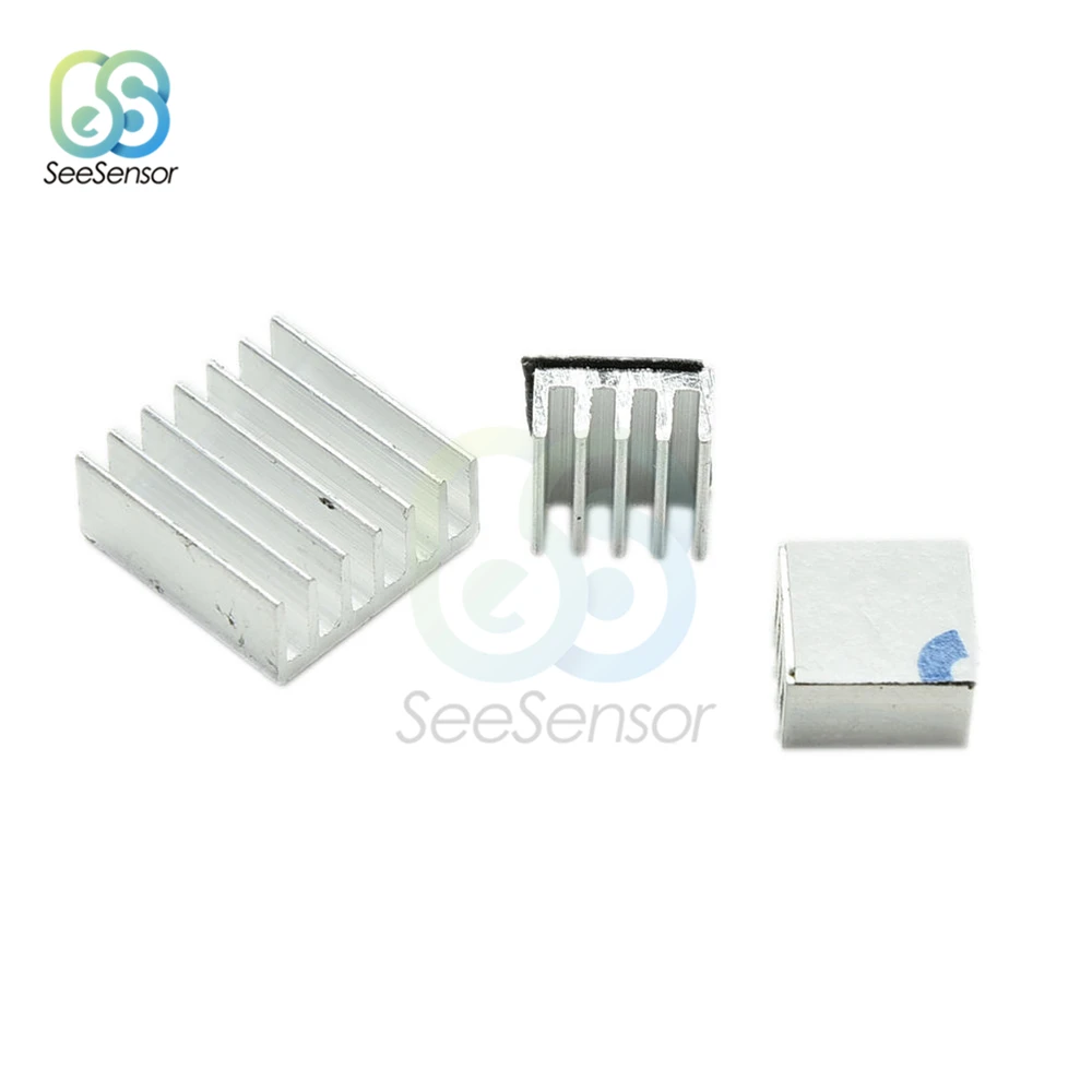 Aluminum Heat Sink 3pcs/set Adhesive for Raspberry Pi 2 B