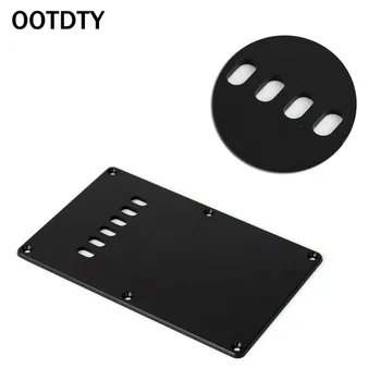 

OOTDTY Ply Single Black Guitar Tremolo Spring Backplate Cover For Black Electric Guitar