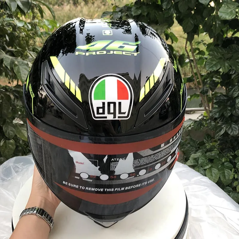 Casco de motocicleta marca DGL casco оригинальные флуоресцентные линзы carreras casco de cara completa hombres motoci