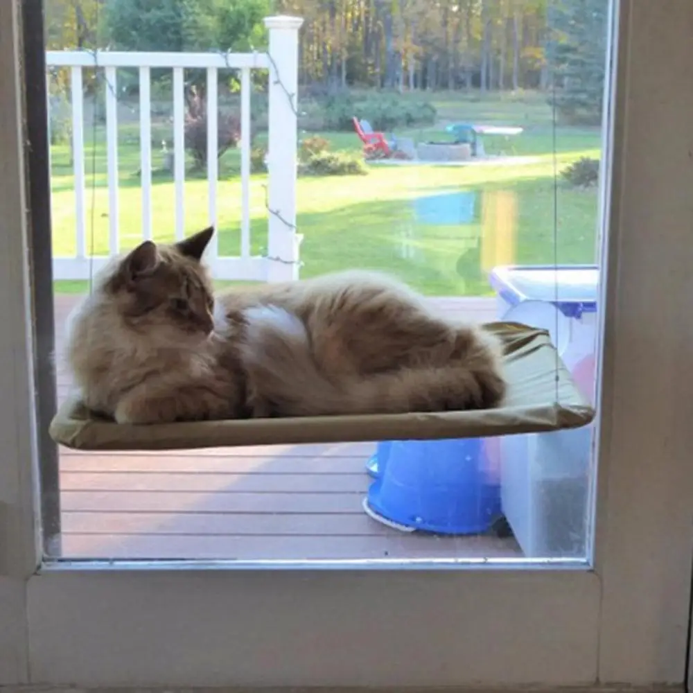 

Cute Pet Hanging Beds Bearing 20kg Cat Sunny Window Seat Mount Pet Cat Hammock Comfortable Cat Pet Bed Shelf Seat Beds