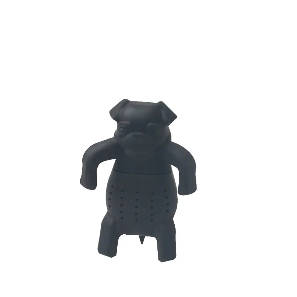 

Dog Pug Shape Tea Infuser Loose Leaf Strainer Herbal & Fruit Tea Filter Diffuser Food Grade Silicone Add Fun To Tea Time