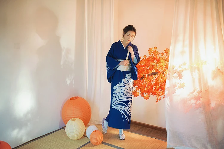 Японское традиционное кимоно с Obi женское фото платье косплей Женский юката женский haori японский костюм гейши obi kimonos
