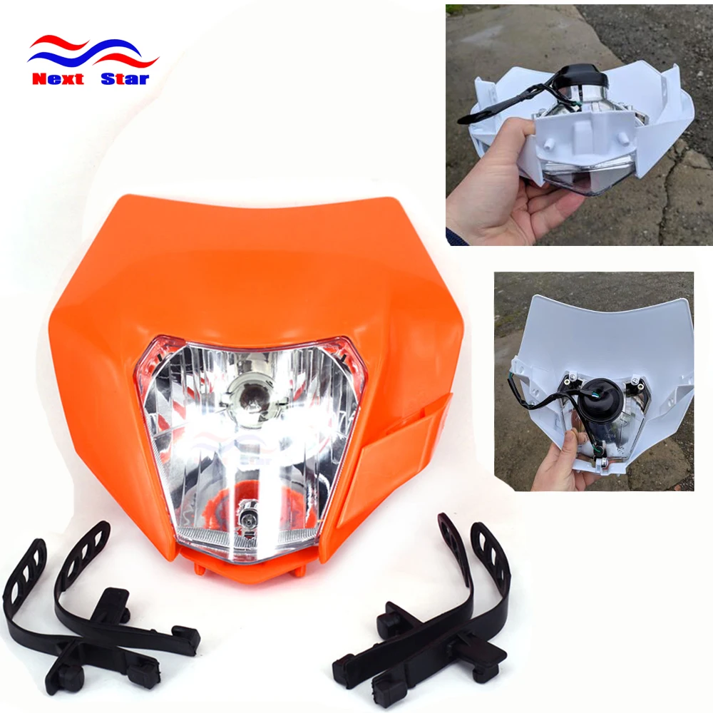 De la motocicleta Universal faro luces faro para KTM EXC EXCF XC XCF XCW XCFW SX SXF SXS SMR 125, 250, 350, 450, 500, 505, 520, 530