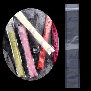 

100pcs/Pack Plastic FDA Popsicles Molds Freezer Bags Ice Cream Pop Making Mould DIY Yogurt Summer Drinks Kids Hand Crafts