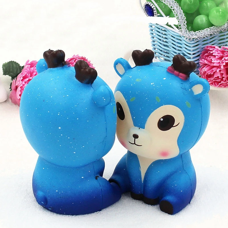 Дети и взрослые Kawaii звезда олень медленно растет сжимаемые амулеты игрушки