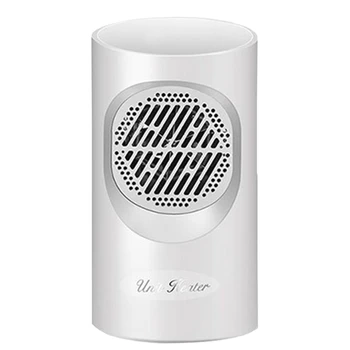 

White Electric Heaters Fan Countertop Mini Home Room Handy Fast Power Saving Warmer for Winter PTC Ceramic Heating EU Plug