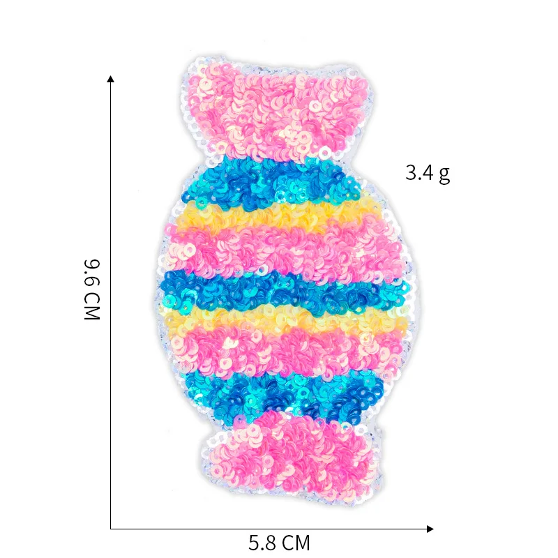 20 шт. термоклейкая, глянцевая нашивка sequidend патч для одежды десерт леденцы конфеты parches ropa джинсовая куртка лоскутное вышитые аппликации