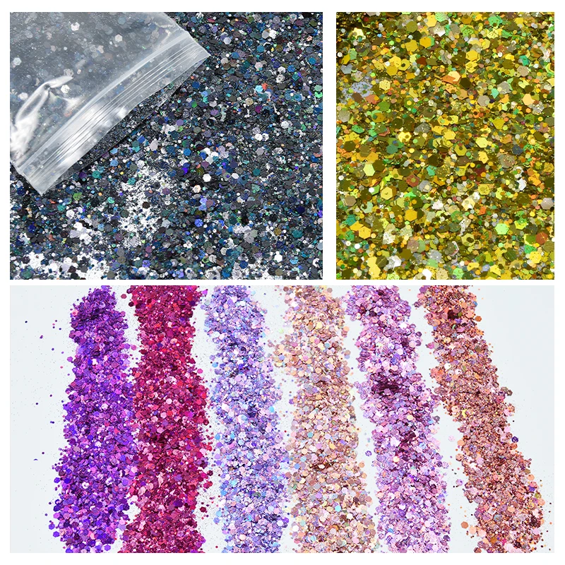 Online 500 gr beutel Shiny Glitter Pulver Funkelt Matte Nagel Pailletten Pailletten Nagel Kunst Dekorationen Nagel Flocken Maniküre Glitter FT43New