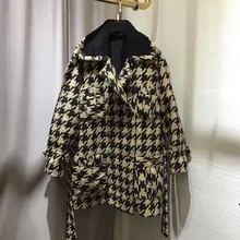 Женские кашемировые пальто, длинные твидовые шерстяные зимние/осенние теплые пальто для женщин, качественные женские пальто с поясом