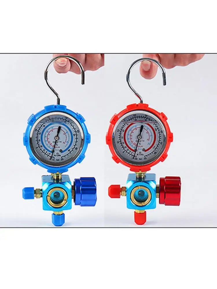 

R410A R22 R134A Refrigerant High/Low Pressure Gauge 1/4 Auto Car Air Conditionin X4YE