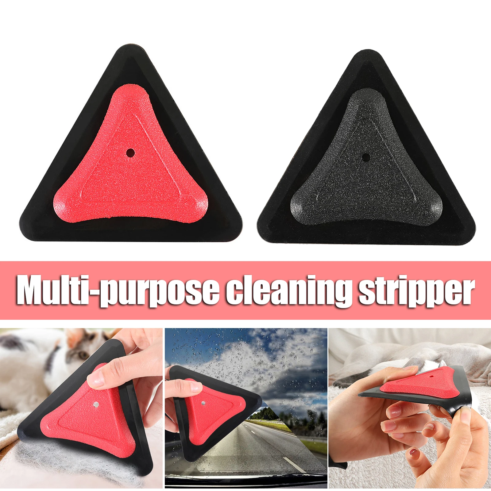 

New Multi-purpose Car Cleaning Silicone Pet Scraper, Car Window Glass Defogging Wiper