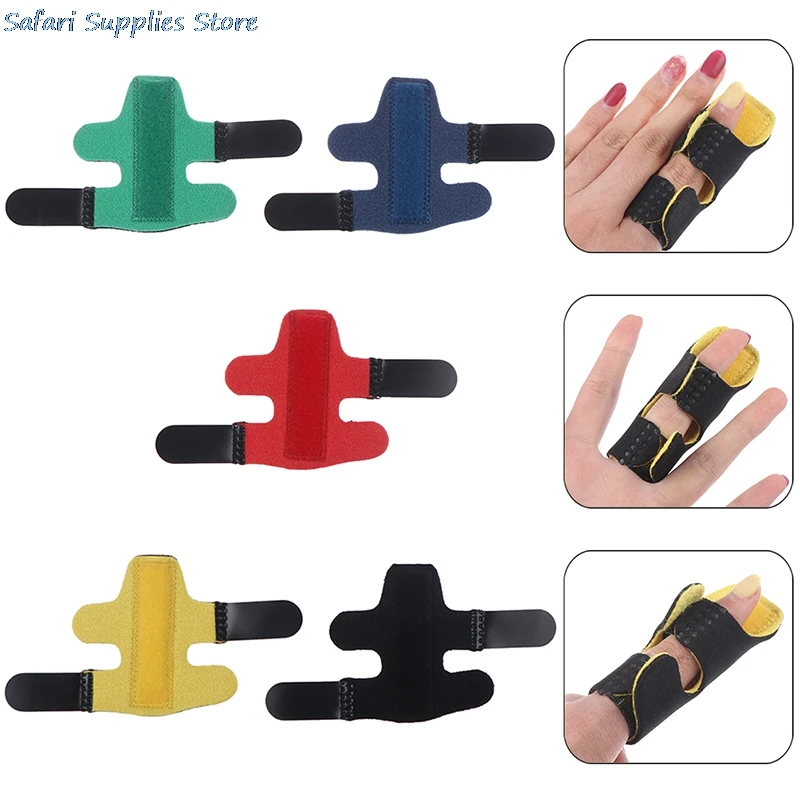 Aluminum Finger Splint Fracture Protection Brace Corrector Support With Bandage