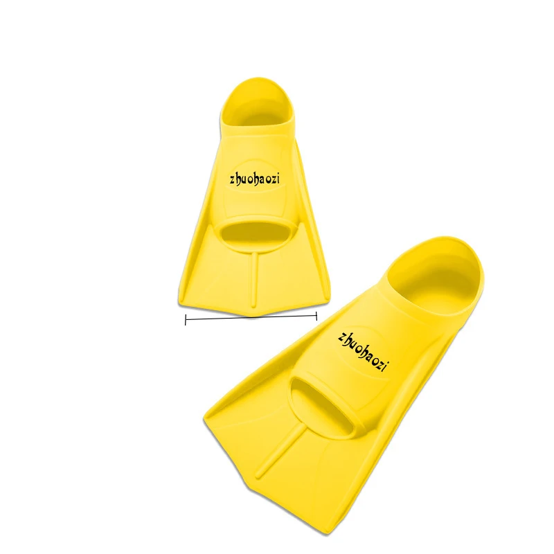 Неопреновый плавательный плавник для взрослых Trek ножной нож для подводной охоты для водного спорта для плавания оборудование портативный короткий лягушка обувь - Цвет: Цвет: желтый