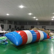 Free Shipping 9*3m 0.9mm PVC Water Jumping Pillow Inflatable Water Trampoline Inflatable Water Blob Come With A pump