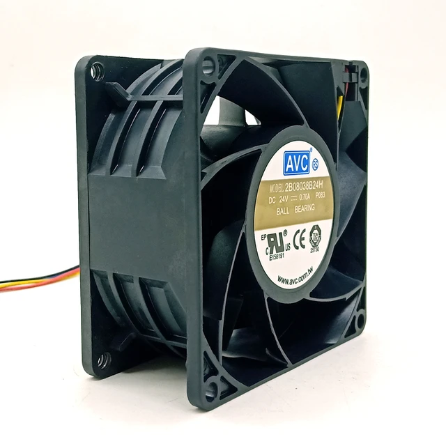 もんたな 2B08038B24H 8038 24V 0.70A インバーターファン 8cm ダブル