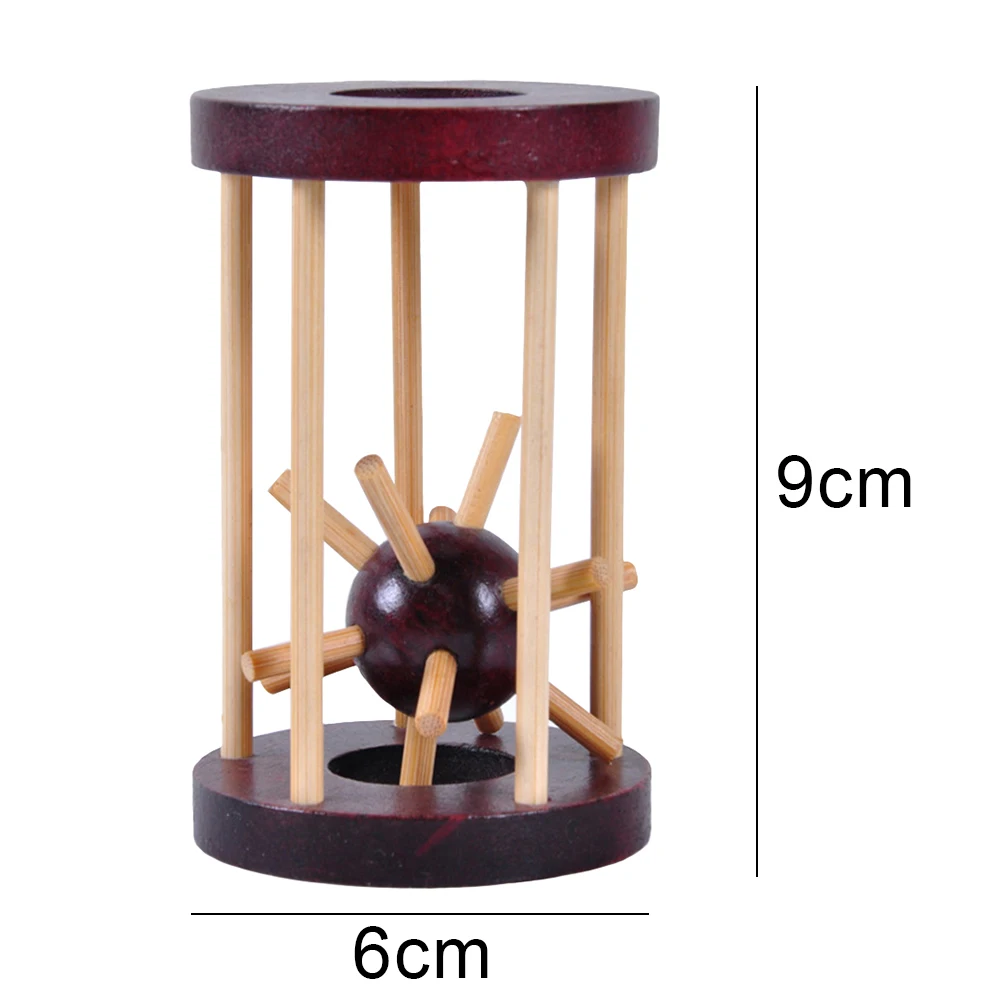 Take Thorn From The Cage IQ Brain Teaser Logic Adult Kids Wooden Puzzle Toy Disentanglement puzzle challenge patience and skill