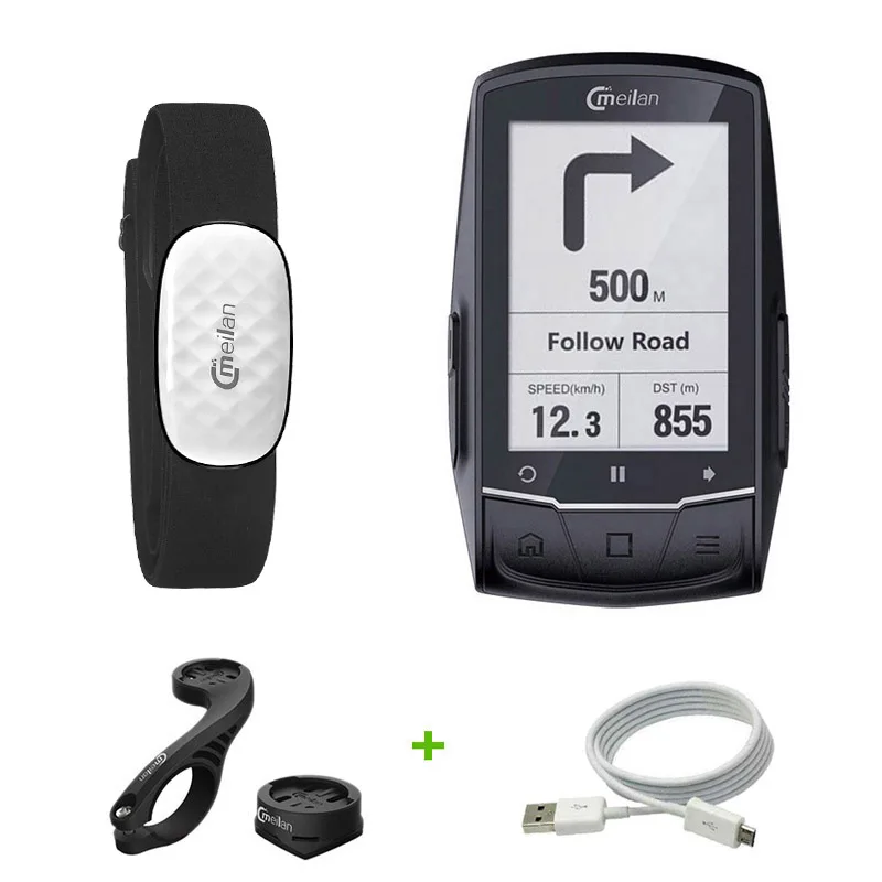 Велосипедный компьютер беспроводной GPS измеритель скорости Bluetooth ANT + Датчик