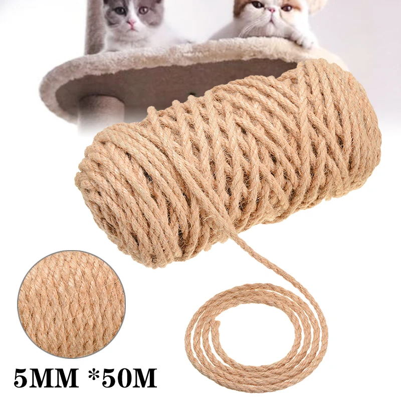 8 mm Premium Natural Rope Cat Scratching Post Claw Control Toys Art & Crafts Pet 