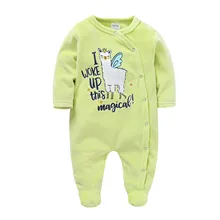

2022 Winter Unisex Baby Clothes Warm Velvet Flannel Newborn Rompers Cartoon Print Long Sleeve Infant Pajamas Overalls Ropa Bebe