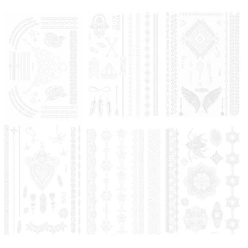 

10pcs Tattoo Sticker Self-adhesive Temporary Waterproof Decal Tattoo Sticker Beach Sticker for Decoration Woman