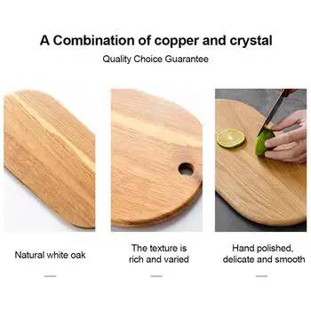 

White Oak Bread Board Handmade Wooden Cutting Board Thickening Sushi Baking Chopping Board With Special Grooves Kitchen Supplies