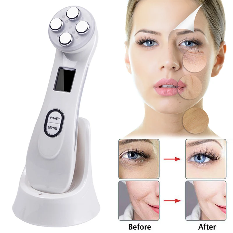 

5 In 1 Wrinkle Remove Machine Anti Aging RF EMS Face Skin Tightening Beauty Tool with Box WH998