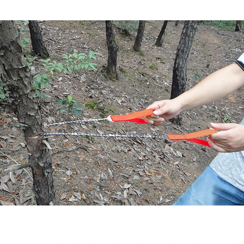 

1 Pcs Cutting Machine Chainsaw with Bag Camping Portable Handheld Survival Chain Saw Emergency Hiking Tool Garden Tools