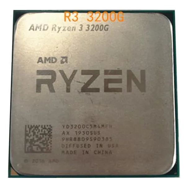 Новый AMD Ryzen 3 3200G R3 6 ГГц четырехъядерный процессор hilo 65 Вт Процессор L3 = 4M amenchufe AM4