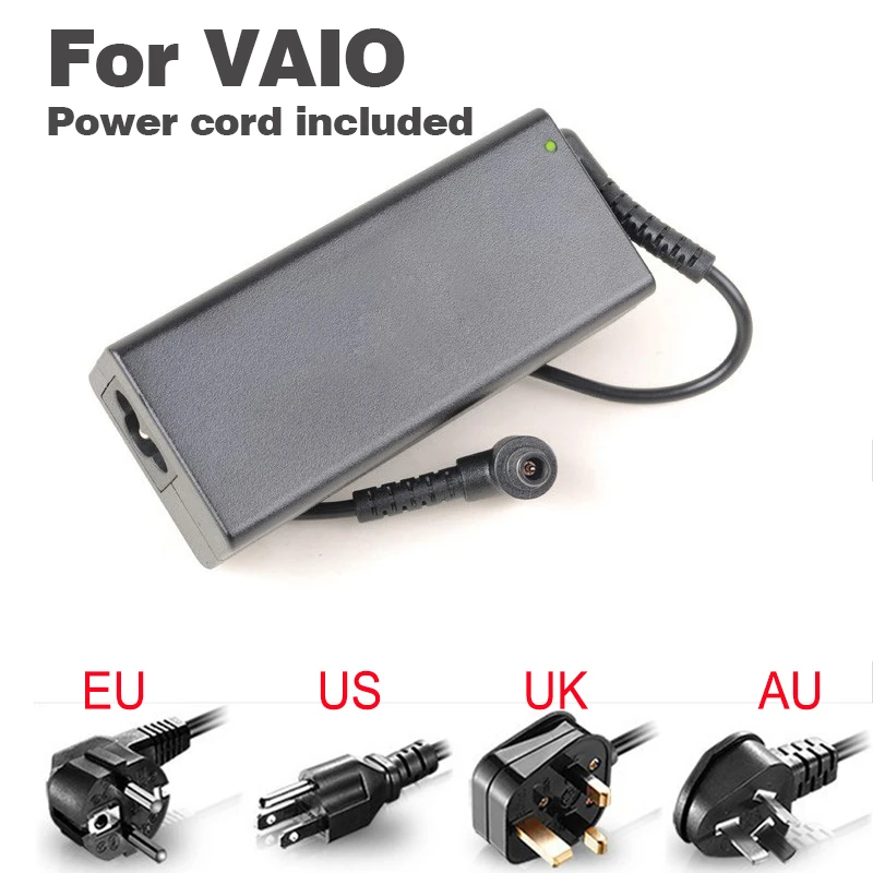 Cargador de batería portátil Sony Vaio PCG VGN, adaptador de CA de 19,5 V 4.7A para ordenador portátil| - AliExpress