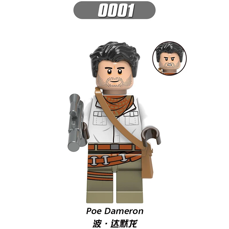 50 шт. Starswars Poe Dameron The Man Rhoda Sith Stormer Kare Dunn Raider Empire механический робот строительные блоки игрушки G0001 - Цвет: G0001 50PCS