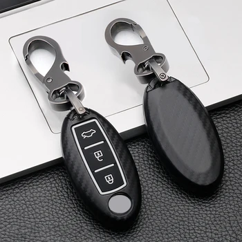 

Carbon fiber Car Remote Key Cover Case For Nissan XTrail T32 T31 Rogue Qashqai J11 J10 Kicks Tiida Pathfinder Juke Note Infiniti