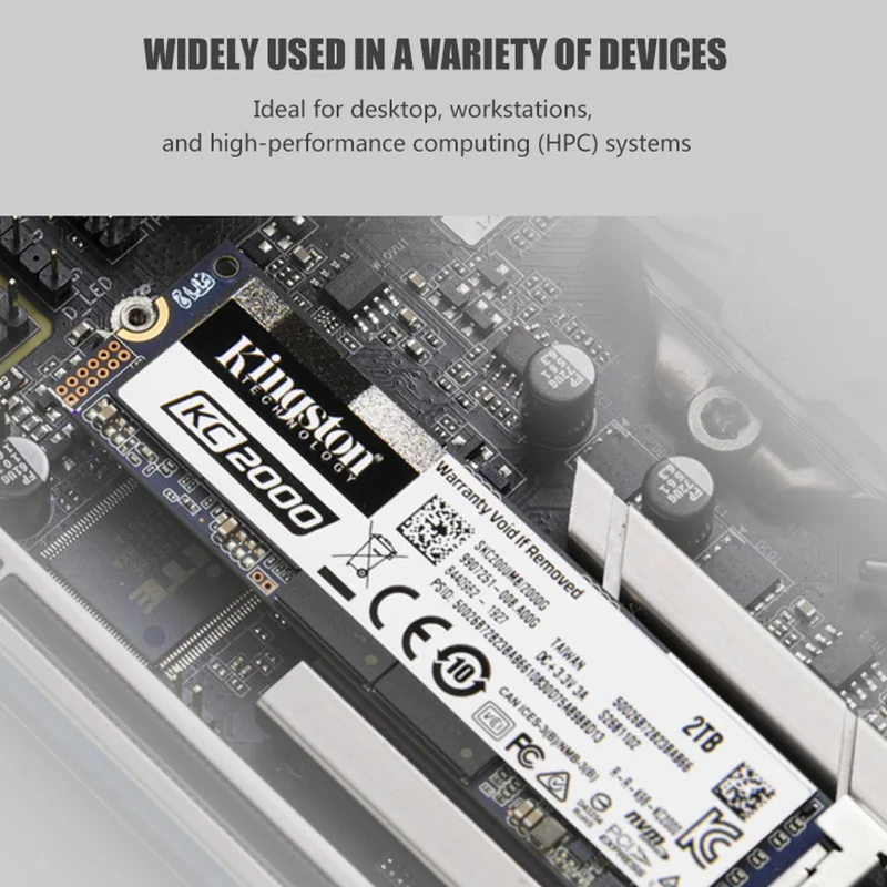 Внутренний твердотельный жесткий диск Kingston KC2000 250G 500G 1 ТБ M.2 2280 SSD для настольных