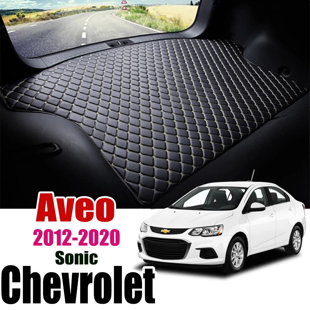 Кожаный коврик для багажника автомобиля Chevrolet Aveo Sonic Holden Barina 2012 2014 2015 2017 2019 2020| |