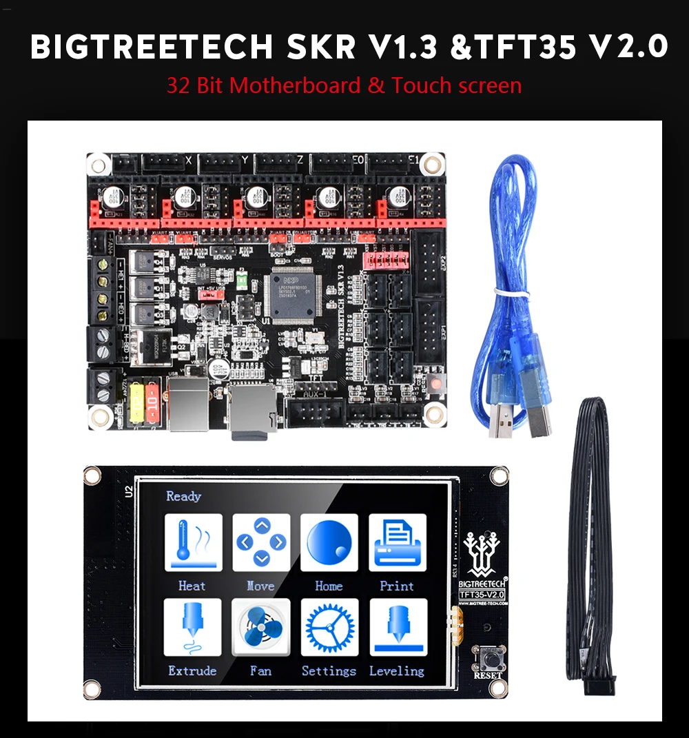 BIGTREETECH SKR V1.3 плата контроллера TFT35 сенсорный экран с открытым исходным кодом Reprap для 3d принтера, как MKS GEN L