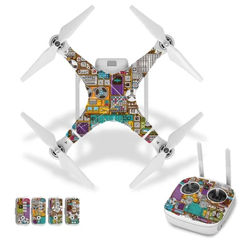 

Circuit Board Style Vinyl Skin Sticker for DJI Phantom 3 Drone And Remote Controller 0227