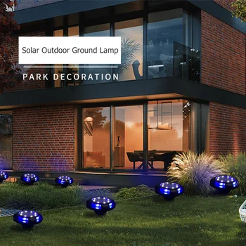 

4pcs Waterproof LED Solar Outdoor Ground Lawn Lamp Landscape Night Light