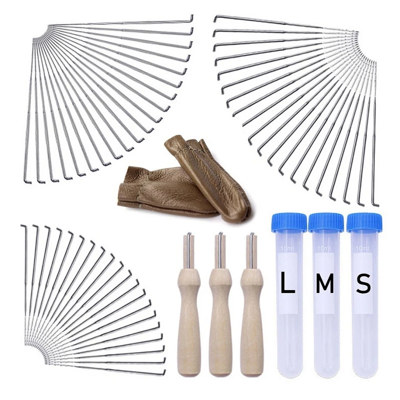 

20 Pcs 3 Sizes Felting Needles Fast to Felting Needlest Tool Household Sewing Tool Diy Craft Felting Tools with Wood Handle