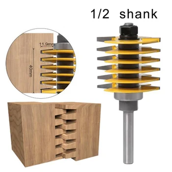 

Shank Reversible Finger Glue Joint Router Bit Woodworking Milling Cutter Tool