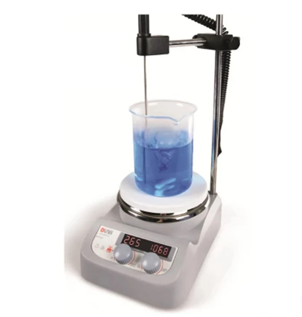 

Dlab MS-H280-Pro Double LED Digital Hotplate Magnetic Stirrer with Temperature sensor & Support clamp, Max. stirring quantity 3L