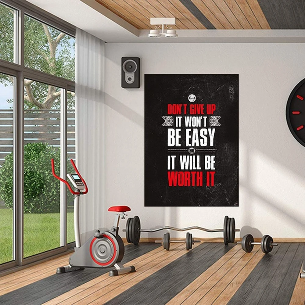 Bodybuilding Motivational Phrase Canvas Painting Muscular Man And Woman English Quote Posters Office Gym Mural Wall Art Pictures Painting Calligraphy Aliexpress