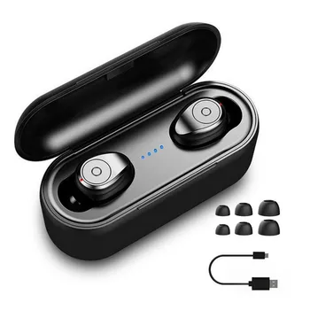 

Wireless Headphones TWS Bluetooth5.0 earphone HiFi IPX7 Waterproof earbuds Headset for sports /game Noise Cancel#G3