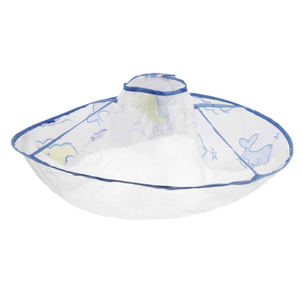 Umbrella Waterproof Cutting Coloring Cape Cloak Hair Catcher for Kids Children