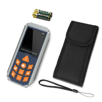 

BLUERIDGE 40M Laser Rangefinder Auto Level Distance Meter BR8906 Digital Distance Ruler Sensor Large LCD Display IP54